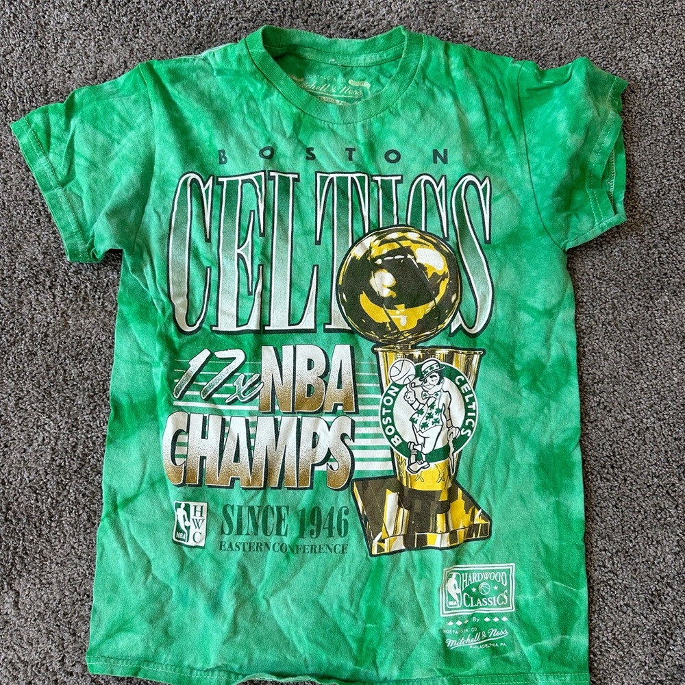 Mitchell & Ness Green Boston Celtics  T-Shirt